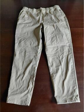 L.L. Bean Explorer Ripstop Pants Womens Lg Brown Outdoor Drawstring Hiking